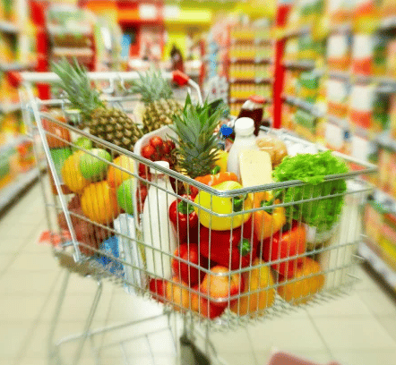 Deals on groceries in cart