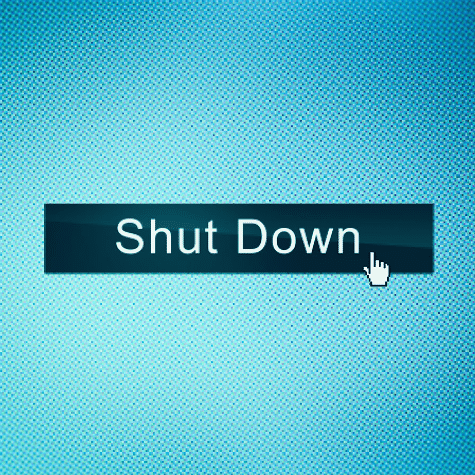 Evening shut down